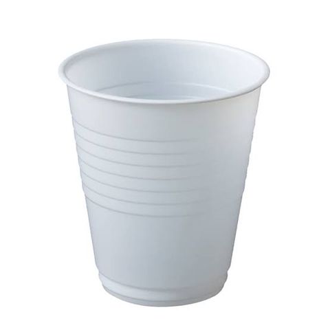 6oz White Plastic Cups (185ml), 1000/ctn