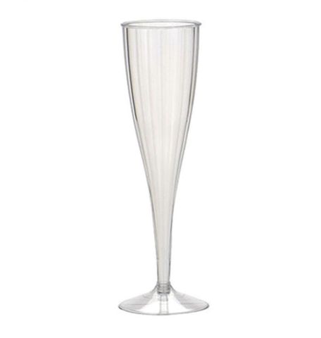 CHAMPAGNE FLUTE- PLASTIC TWO PIECE 150ML