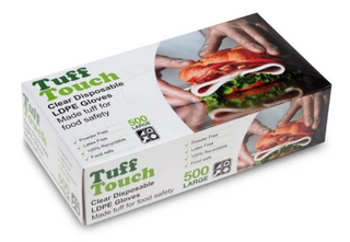 POLYETHYLENE GLOVE  LARGE