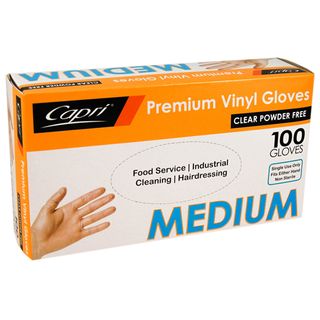VINYL GLOVE P-FREE MEDIUM