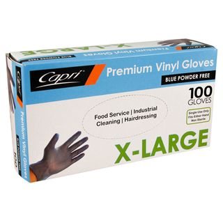 VINYL GLOVE P-FREE BLUE EX LARGE