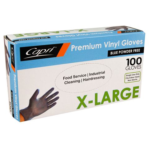 VINYL GLOVE P-FREE BLUE EX LARGE