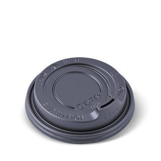 LID 8oz BLACK SMOOTH DETPAK CTN
