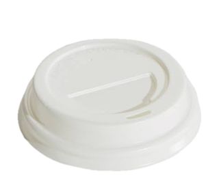 LID 4oz WHITE FLAT