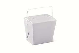 #16OZ FOOD PAIL WHITE WITH HANDLE (SLV)
