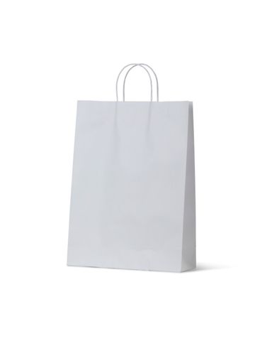 MIDI WHITE TWIST PAPER BAG 420X320+110