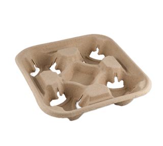 4 CUP PULP CARRY TRAY (SLV)