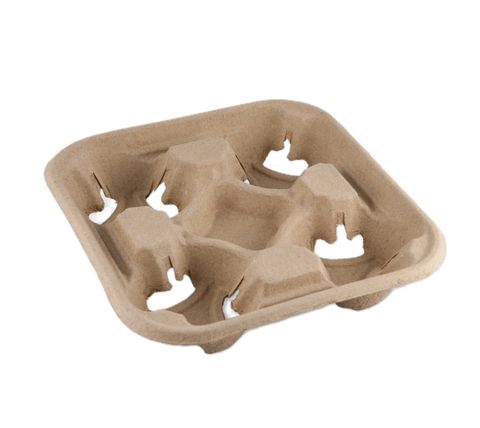 4 CUP PULP CARRY TRAY (SLV)