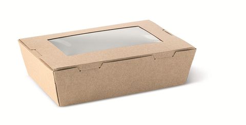SMALL WINDOW LUNCH BOX KRAFT (CTN)