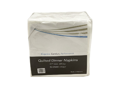 QUILTED DINNER GT FOLD WHITE NAPKIN