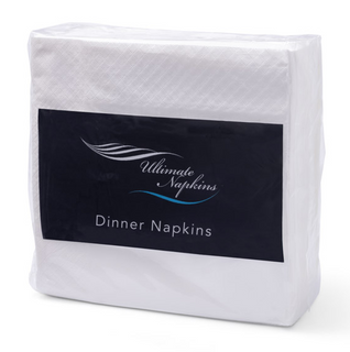 2PLY DINNER WHITE 1/4 F SERVIETTE