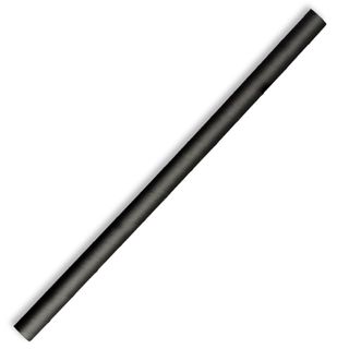 PAPER STRAWS JUMBO BLACK 10MM X197MM