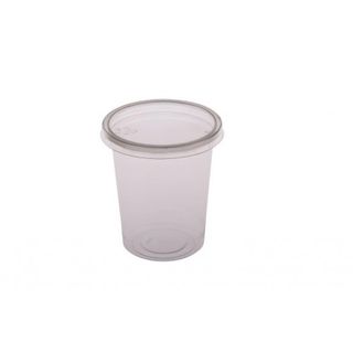 CLEAR ROUND PET CONTAINER FC  200 ML