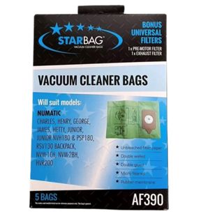 HENRY VACUUM BAG 5PK AF390