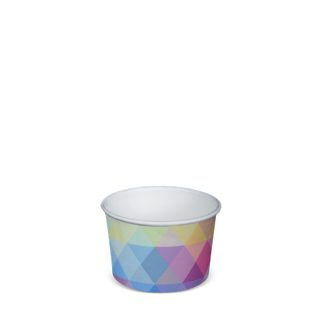 3OZ ROUND ICE CREAM BOWL GLACIER PAPER