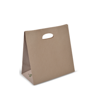 I AM ECO BAG #D-CUT BROWN