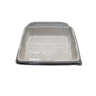 PET LID FOR SUGARCANE PLATTER SMALL BWCTLS