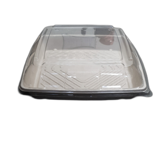 PET LID FOR SUGARCANE PLATTER-LGE BWCTLL