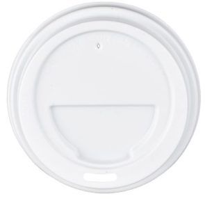 LID 12OZ WHITE TRAVEL 12 TLP (SLV)