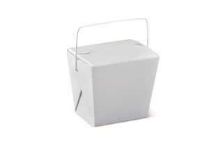 #16OZ FOOD PAIL WHITE W HANDLE 76X55X85