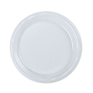 180MM 7''  ROUND SNACK PLATE (SLV)