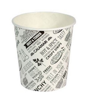 12OZ CHIP CUP PAPER DELIPRINT (SLV)