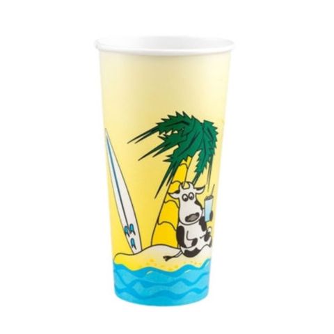 24OZ MILK SHAKE CUP BEACH (SLV)