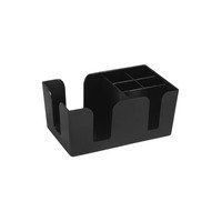 BAR ORGANISER-6 COMPARTMENT      BLACK