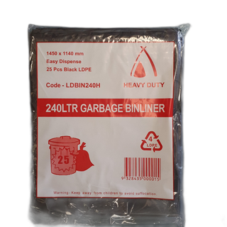 240 LTR LDPE BIN LINER TAILORED