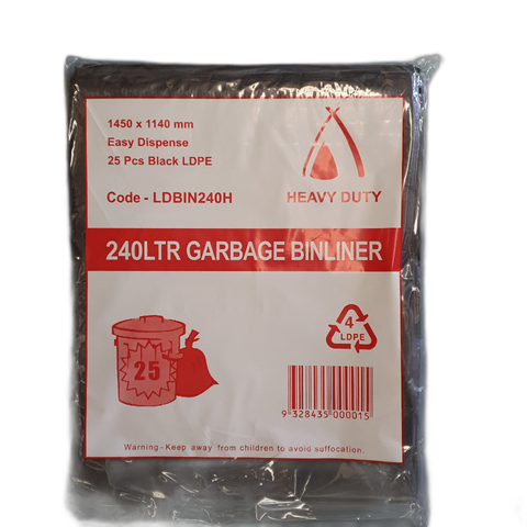 240 LTR LDPE BIN LINER TAILORED