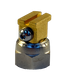 H200 nozzle; 90&deg;; 2 exits; &Oslash;0.50mm; 10&deg; (mushroom head)