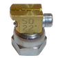 H200 nozzle; 90°; 2 exits; Ø0.50 mm; 22°
