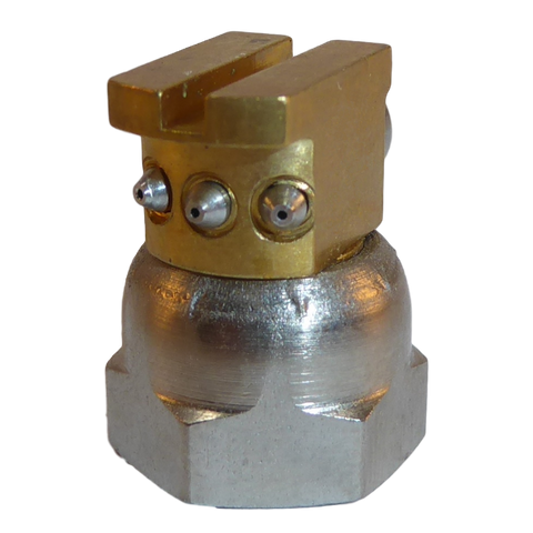 H200 nozzle; 90°; 3 exits; Ø0.50 mm; 22.5°(45°)