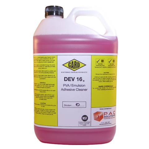 Gard DEV 16 PVA & Emulsion Cleaner; 5L