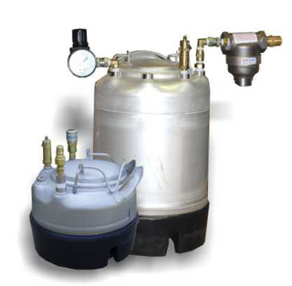 Glue pressure tank; 5 gallon; 0-125 psi