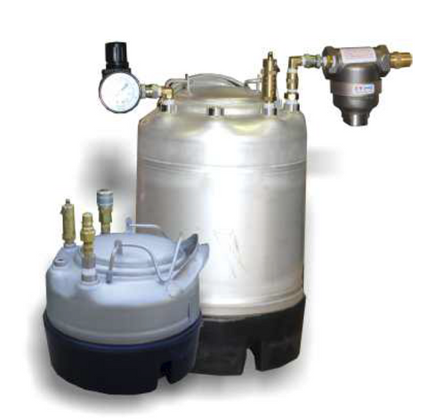 Glue pressure tank; 5 gallon; 0-125 psi