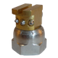 H200 nozzle; 90°; 3 exit; Ø 0.50mm, 45° Spread (Updated Screw)