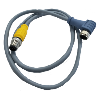 Valve adapter cable; M12 standard key to M12 reverse key