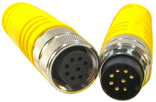 Encoder cable; DIN; 8-pin; Male/Female; 8 metres