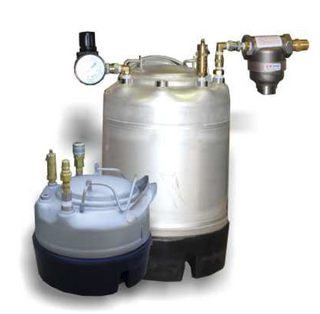 Glue pressure tank; 3 gallon; 0-125 psi