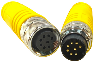 Encoder cable; DIN; 8-pin; M/F; 4m
