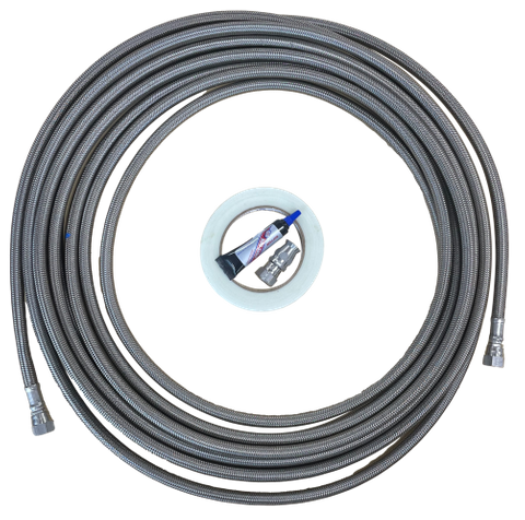 Hose Kit; #6 Braided S.S.  10 Meter