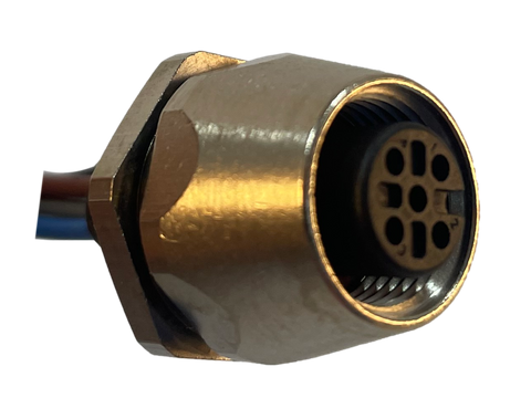 Connector; M12; 5-pin; female socket with cable tails