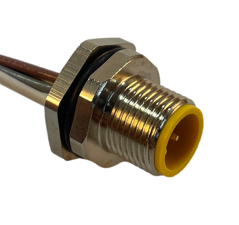 Connector; M12; 5-pin; male plug with cable tails