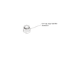 Large fluid filter End cap
