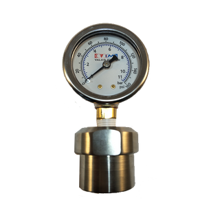 Guage and protector; 0-160psi; bottom mount