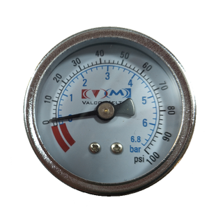 Gauge 0-100 PSI 1/8 back mnt