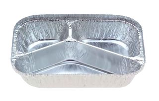 7420 3 PART MEAL TRAY FOIL (100/500)