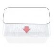 LID - SUITS 7421 LARGE OBLONG FOIL TRAY