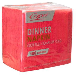 QLTD  DINNER NAPKIN RED  (ND0172)